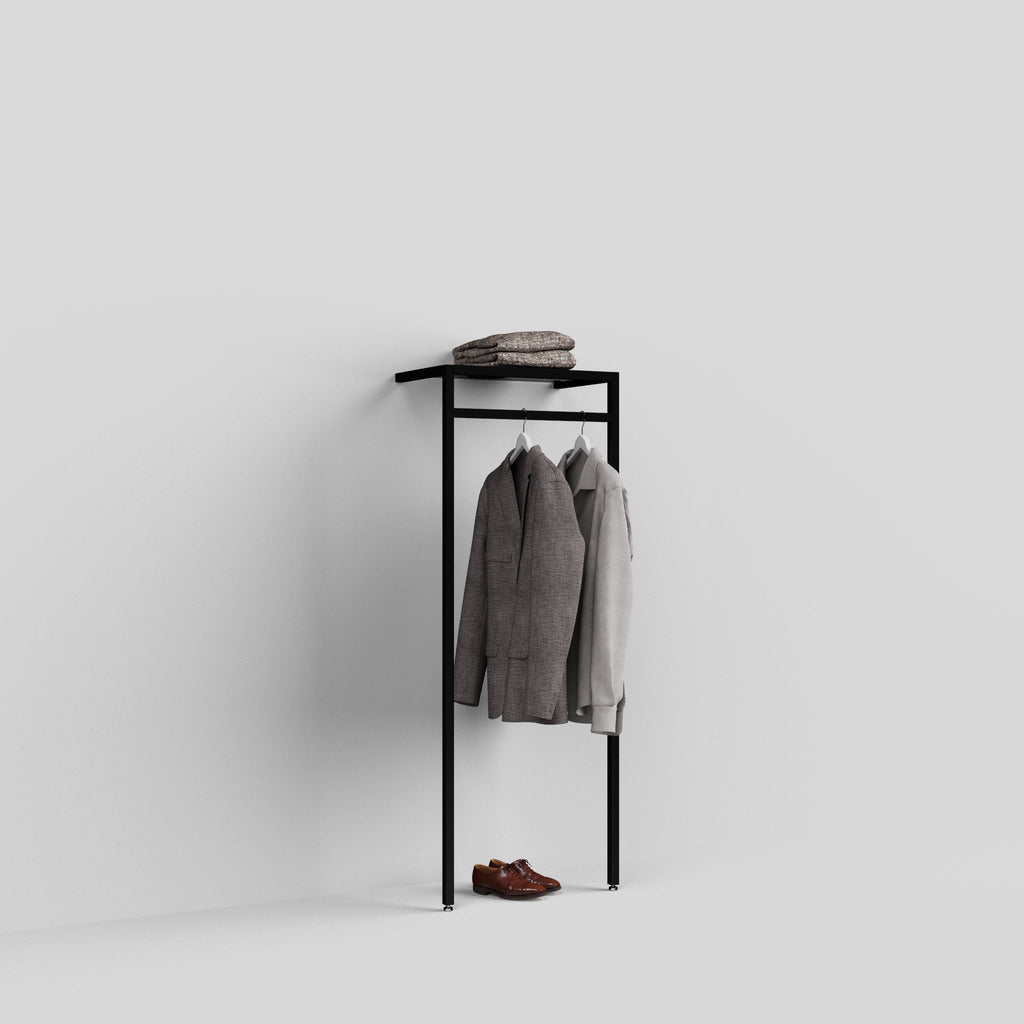 Clothing Rail Ontario, W65, Black