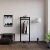 Clothing Rail Ontario, W65, Black