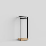 Clothing Rail Ontario, W65, Black, With Pedestal