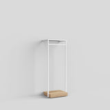 Clothing Rail Ontario, W65, White, With Pedestal