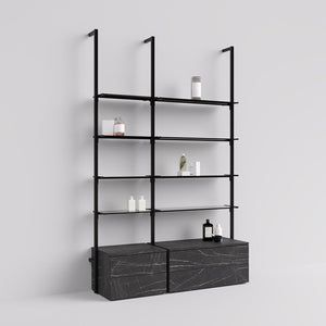 Salon Shelving System Cetus - Style 2