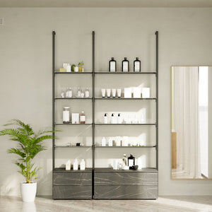 Salon Shelving System Cetus - Style 2