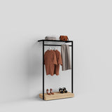 Clothing Rail Ontario, W103, Black, With Pedestal