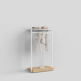 Clothing Rail Ontario, W103, White, With Pedestal