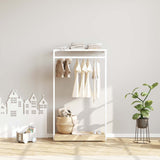 Clothing Rail Ontario, W103, White, With Pedestal