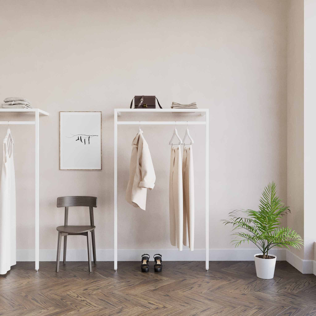 Clothing Rail Ontario, W103, White