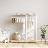 Clothing Rail Ontario, W165, White, With Pedestals