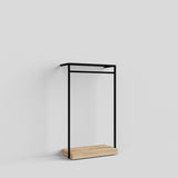 Clothing Rail Ontario, W103, Black, With Pedestal