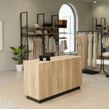 Shop Counter Matera, wood and anthracite
