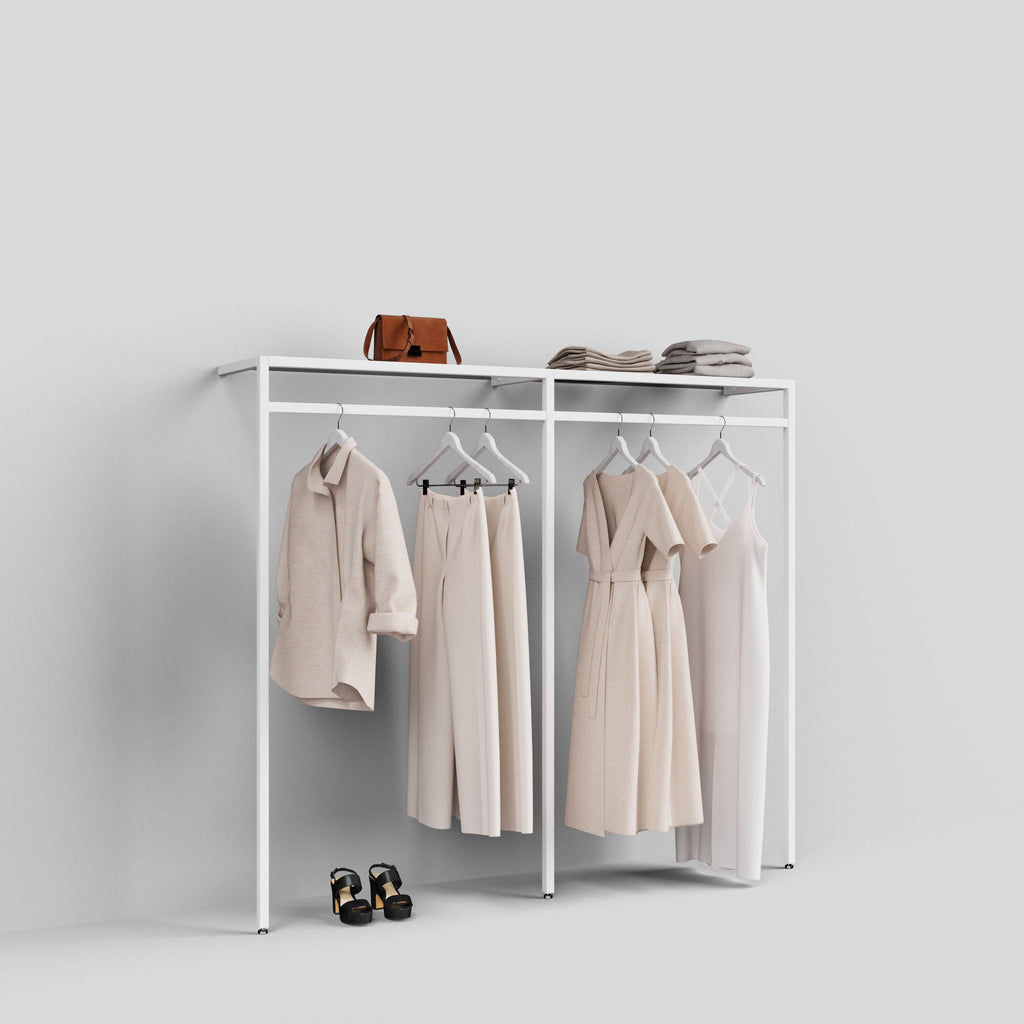 Clothing Rail Ontario, W203, White