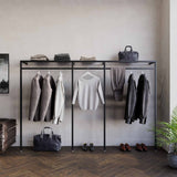 Clothing Rail Ontario, W265, Black