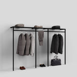 Clothing Rail Ontario, W265, Black