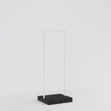 Clothing Rail Kansas, white/marble look, W 65, 3 heights