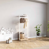 Clothing Rail Ontario, W65, White, With Pedestal