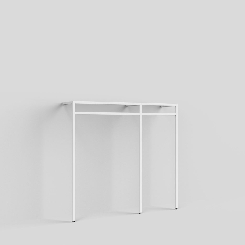 Clothing Rail Ontario, W165, White