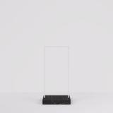 Clothing Rail Kansas, white/marble look, W 65, 3 heights