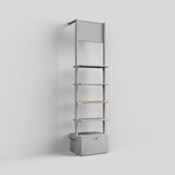 Shelf Board Ceres 19 mm, incl. white brackets