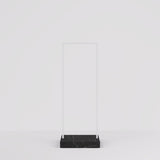 Clothing Rail Kansas, white/marble look, W 65, 3 heights