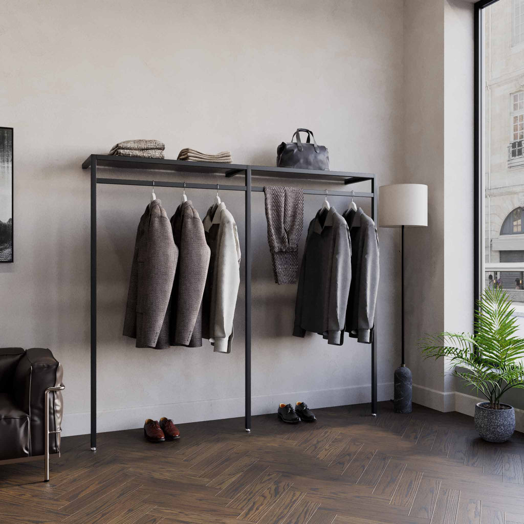 Clothing Rail Ontario, W203, Black