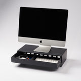 Monitor Stand With Drawer - Steel