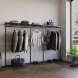 Clothing Rail Ontario, W265, Black