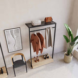 Clothing Rail Ontario, W103, Black, With Pedestal