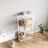 Clothing Rail Ontario, W103, White, With Pedestal