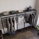 Clothing Rail Ontario, W265, Black