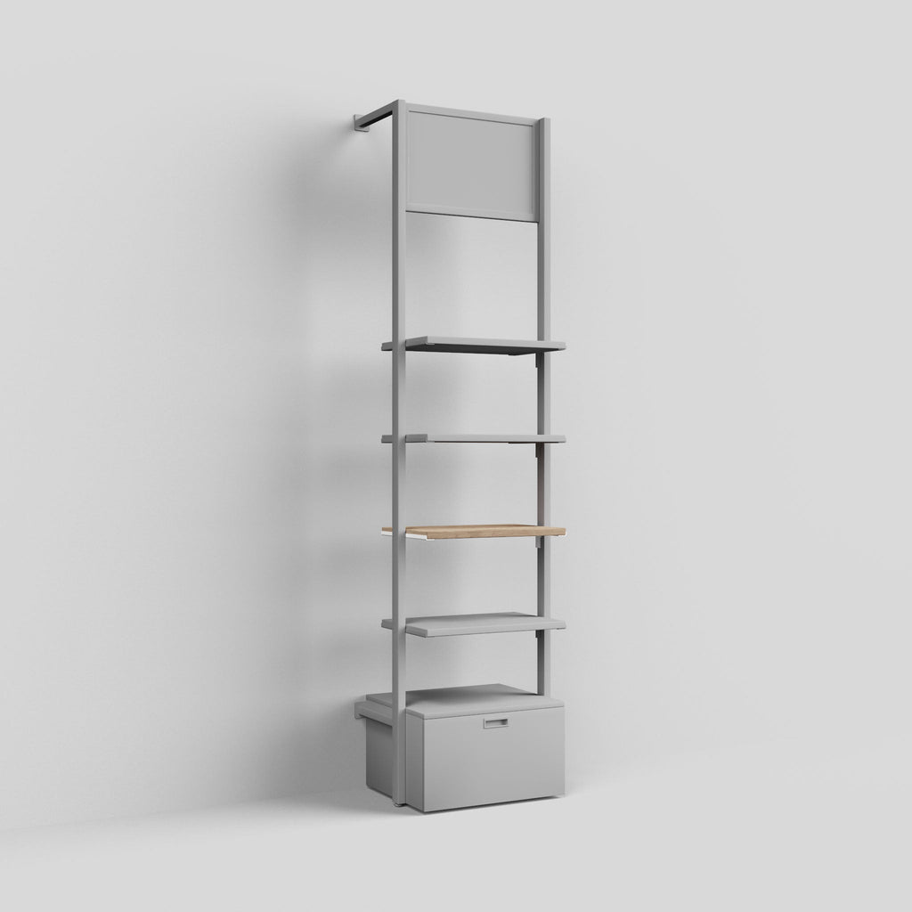 Shelf Board Ceres, 25 mm, incl. white brackets