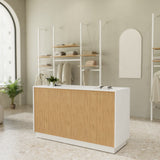 Shop Counter Malé, solid wood front