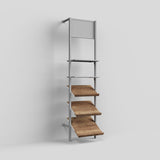 Shelf Board Ceres, angled 30 degrees, incl. white brackets