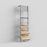 Shelf Board Ceres, angled 30 degrees, incl. white brackets