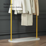 Premium Gold Clothing Rack with Real Marble Base - Yihe Artisan Edition | Heavy Duty Boutique Display Stand with Custom Logo Engraving