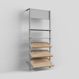 Shelf Board Ceres, angled 30 degrees, incl. white brackets