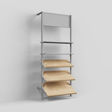 Shelf Board Ceres, angled 30 degrees, incl. white brackets