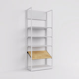 Shelf Board Addison, angled 30 degrees, incl. black brackets