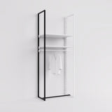 Upright Frame Attachment Set Addison, for Shelving System, black