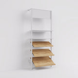 Shelf Board Ceres, angled 30 degrees, incl. black brackets