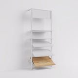 Shelf Board Ceres, angled 30 degrees, incl. black brackets