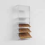 Shelf Board Ceres, angled 30 degrees, incl. black brackets