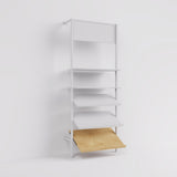 Shelf Board Ceres, angled 30 degrees, incl. black brackets