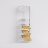 Shelf Board Ceres, angled 30 degrees, incl. black brackets