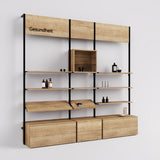 Shelving System Cetus - Classic - Style 3, black