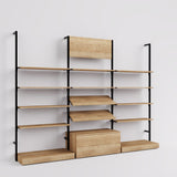 Shelving System Cetus - Classic - Style 4, black