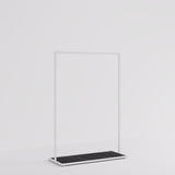 Clothing rail Como white - wooden base - W 120, 3 heights