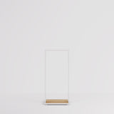 Clothing rail Como white - wooden base - W 60, 3 heights