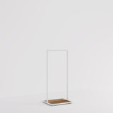 Clothing rail Como white - wooden base - W 60, 3 heights
