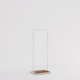 Clothing rail Como white - wooden base - W 60, 3 heights