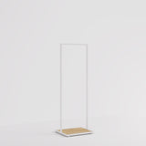 Clothing rail Como white - wooden base - W 60, 3 heights
