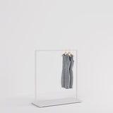 Clothing Rail Como white, W 120, 3 heights